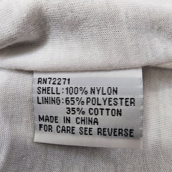 The Tog Shop Jacket Women M Gold Metallic Hooded Rain Coat Full Zip Drawcord Hem - Picture 6 of 10